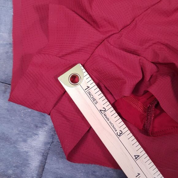 NIKE Pro Elite 2" Racing Shorts Mens Size SMALL Burgundy White Made in USA - Picture 7 of 8